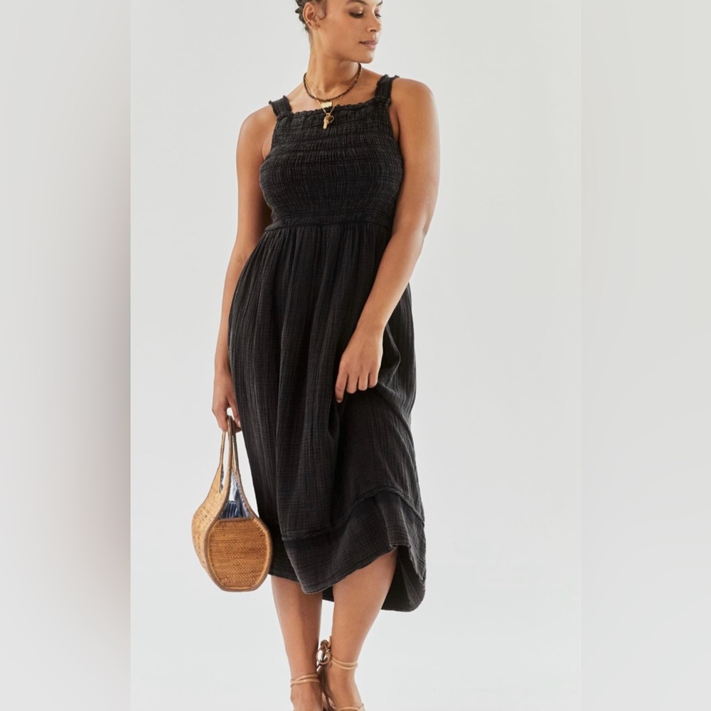 Anthropologie Smocked Midi Dress